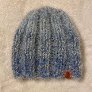 NEW Cozy hand crafted hat. Blue Ombre